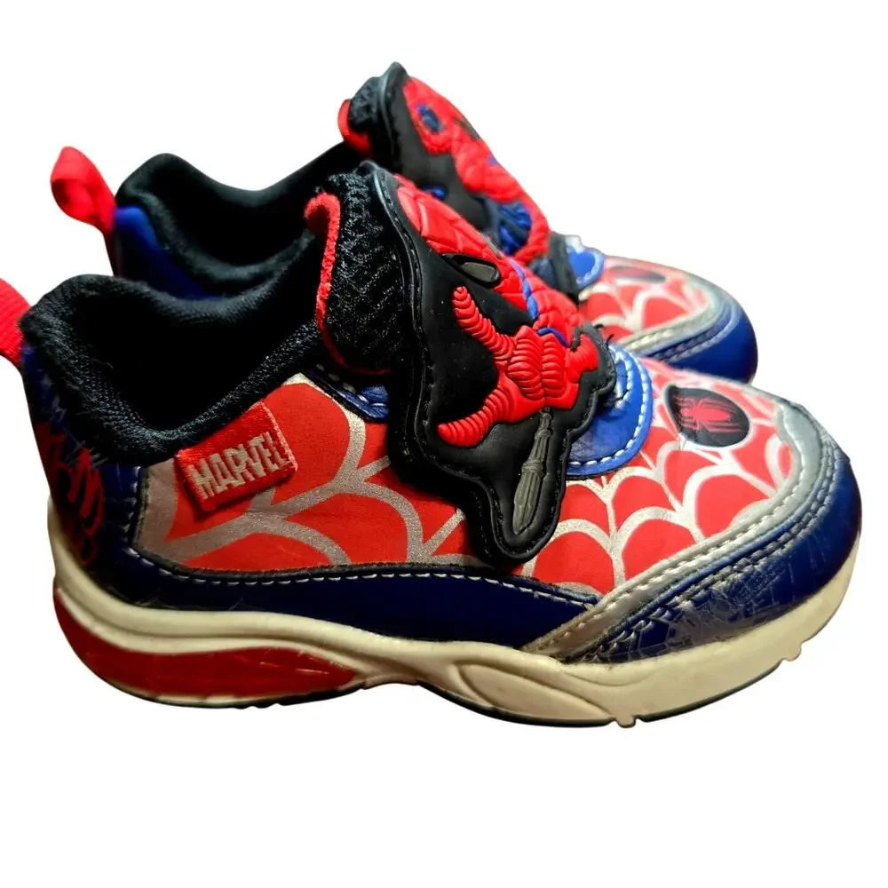 Carter's + More Boy's Size 7 8 Spiderman Sneakers Tennis Shoes Bulk Lot of 4